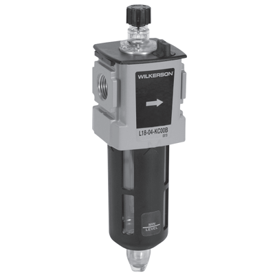 Wilkerson L18 EconOmist Series Modular Lubricator, Port Sizes 1/4, 3/8, 1/2; Flows to 96 SCFM